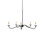 Saxon Collection Five Light Chandelier in Zanzibar Black (142|90001257)