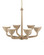 Marbella Chandelier Six Light Chandelier in Natural / Contemporary Gold / Sugar White (142|90001248)