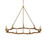 Savoie Collection Nine Light Chandelier in Natural / Contemporary Gold Leaf (142|90001244)