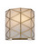 Polyhedron One Light Wall Sconce in White/Antique Brass (142|50000270)