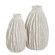Ivory Ridge Vases Set/2 in Textured Ivory (52|18200)