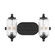 Holton Two Light Bathroom Vanity in Matte Black (51|830242BK)