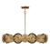 Lincoln Five Light Pendant in Distressed Gold and Bronze (51|76384561)
