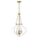 Mercer Four Light Pendant in White/Warm Brass (51|748664142)