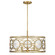Balfour Five Light Convertible Semi-Flush /Pendant in Warm Brass (51|650655322)