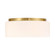 Edgemont Four Light Flush Mount in Warm Brass (51|641874322)