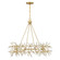 Once Eight Light Chandelier in Spun Gold (51|198558328)