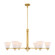 Kohlman Six Light Chandelier in Warm Brass (51|172666322)