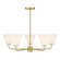 Blair Five Light Chandelier in Warm Brass (51|140155322)