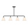 Blair Four Light Linear Chandelier in Matte Black (51|14014489)