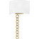Quoizel Wood Two Light Wall Sconce in Brushed Gold (10|QW6798BRG)