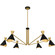 Arden Six Light Chandelier in Matte Black (10|ADN5052MBK)