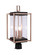 Metalwork Three Light Outdoor Post Mount in Midnight / Satin Brass (46|ZA6515MNSB)