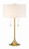 Neely Two Light Table Lamp in Satin Brass (46|87003SBT)