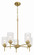 Claire Five Light Chandelier in Satin Brass (46|60525SB)