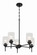 Claire Five Light Chandelier in Flat Black (46|60525FB)