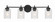 Claire Four Light Vanity in Flat Black (46|60504FB)