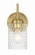Claire One Light Wall Sconce in Satin Brass (46|60501SB)