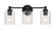 Lyndsey Three Light Vanity in Flat Black (46|60203FB)