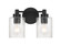 Lyndsey Two Light Vanity in Flat Black (46|60202FB)