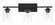 Clark Three Light Vanity in Flat Black (46|20425FB3)