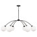 Amos Six Light Chandelier in Black Iron (65|457161BI557)