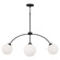 Amos Four Light Chandelier in Black Iron (65|457141BI557)