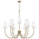 Averitt Nine Light Chandelier in Aged Brass (65|455291AD550)