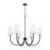 Averitt Six Light Chandelier in Matte Black (65|455261MB550)