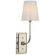 Hulton LED Wall Sconce in Polished Nickel (268|TOB2189PNWGCL)
