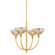 Eva Four Light Chandelier in Aged Brass (428|H981804AGB)