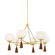 Niya Six Light Chandelier in Aged Brass (428|H1039806AGB)