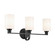 Gioe Three Light Bath in Black (12|55226BK)