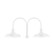 Warehouse Two Light Post Mount in Vermillion (518|POB18526)