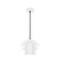 Rosie One Light Pendant in White (518|PEBX48044)