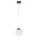 Uno One Light Pendant in Slate Gray w/Brushed Nickel (518|PEB4134096C11)