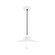 Gambler One Light Pendant in White (518|PEB04244)