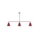 Jynx Three Light Linear Pendant in Bronze Matte (518|MSN42057)