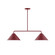 Pinnacle Two Light Linear Pendant in Vermillion (518|MSG42226)