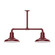 Warehouse Two Light Pendant in Vermillion (518|MSD18226T48)
