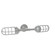 Vaportite Two Light Straight Arm Wall Light in Vermillion (518|GNQ05026G07)