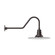Radial One Light Gooseneck Wall Light in Vermillion (518|GNC15926B01G06)