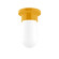 Gambler One Light Flush Mount in Bright Yellow (518|FME04021)
