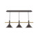 Raceway Three Light Linear Pendant in Architectural Bronze w/Brushed Brass (518|CHR4225191)
