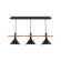 Raceway Three Light Linear Pendant in Clay w/Brushed Nickel (518|CHR4221896C21)