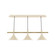 Raceway Three Light Linear Pendant in Cream w/Brushed Brass (518|CHR4221691)