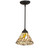 Willow One Light Mini Pendant in Textured Black (57|279061)