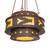 Sandia Four Light Pendant in Rusty Nail (57|271689)