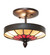 Vincent Three Light Semi-Flushmount in Craftsman Brown Mahogany Bronze (57|270315)