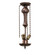 Victorian Three Light Semi-Flushmount Hardware in Mahogany Bronze (57|107718)